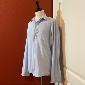 Frank & Eileen Women’s Barry French Blue Relaxed Button Down Long Sleeve Shirt